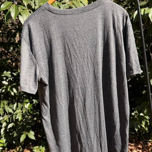Wildflower Meadow Graphic Tee – Charcoal Gray Relaxed Fit - Picture 3 of 3
